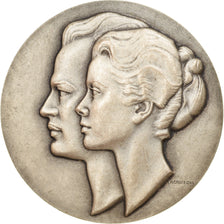 Mónaco, medalla, Mariage de Grace Kelly et Rainier III, 1956, Lagriffoul, SC