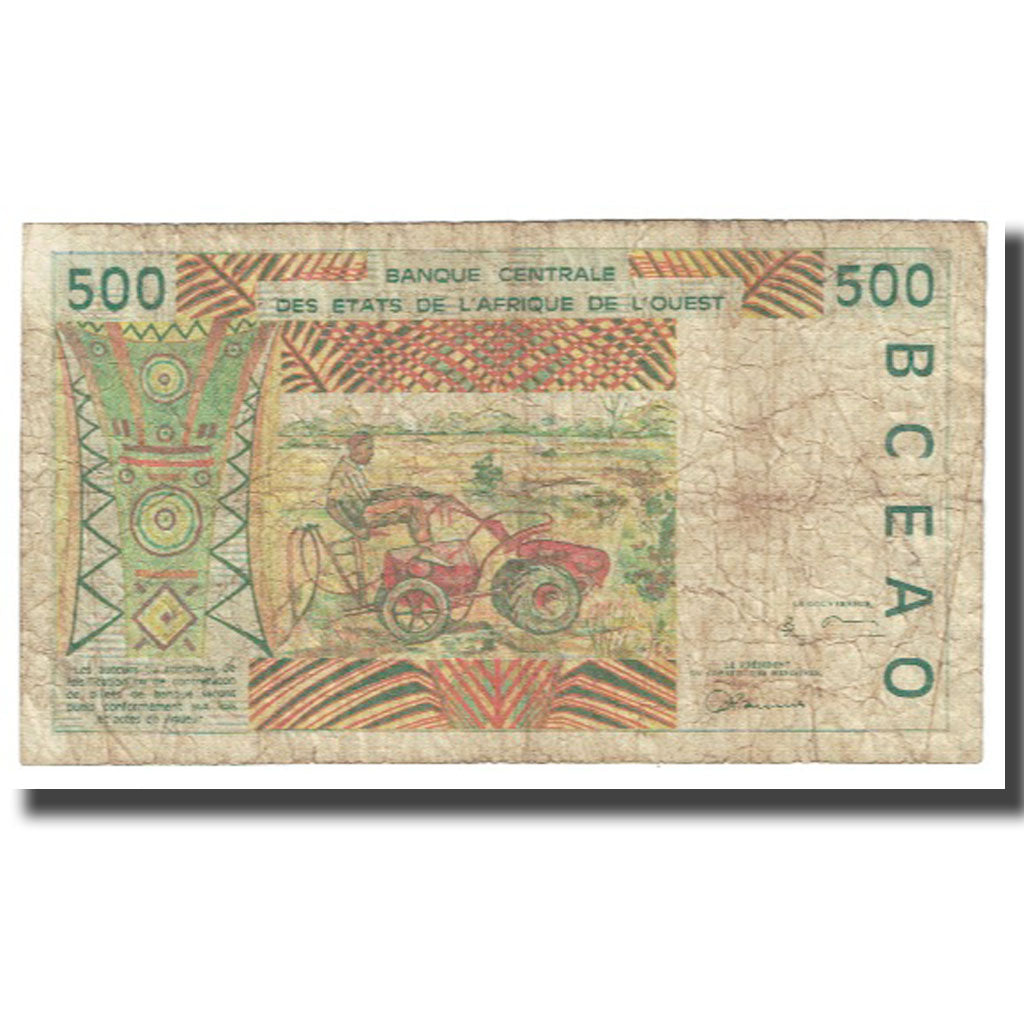 Billet, West African States, 500 Francs, KM:210Bk, TB