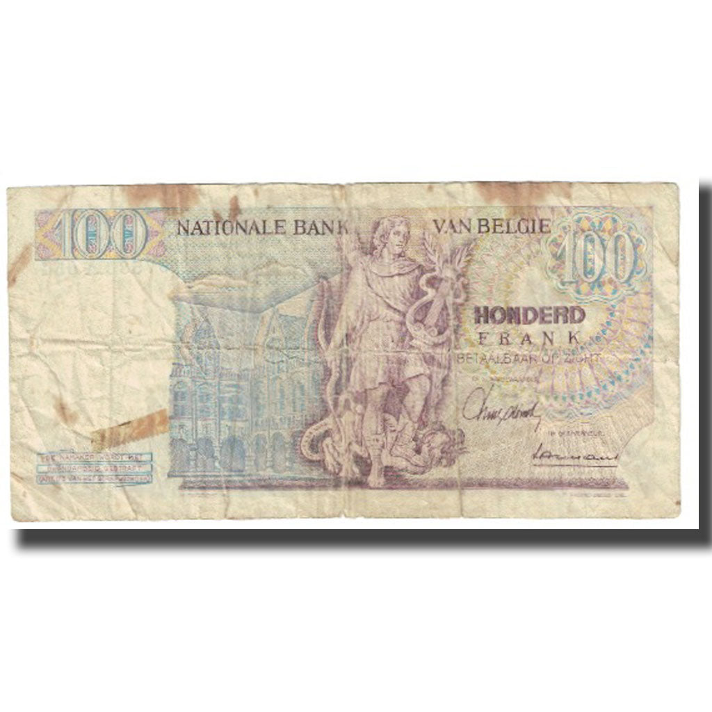 Banknote, Belgium, 100 Francs, 1967, 1967-05-19, KM:134a, VF(20-25)