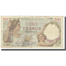 França, 100 Francs, Sully, 1940, P. Rousseau and R. Favre-Gilly, 1940-07-11