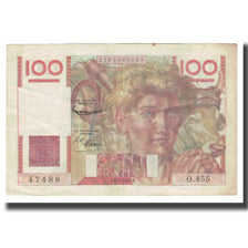 Francja, 100 Francs, Jeune Paysan, 1952, D AMBRIERES, GARGAM, 1952-04-03