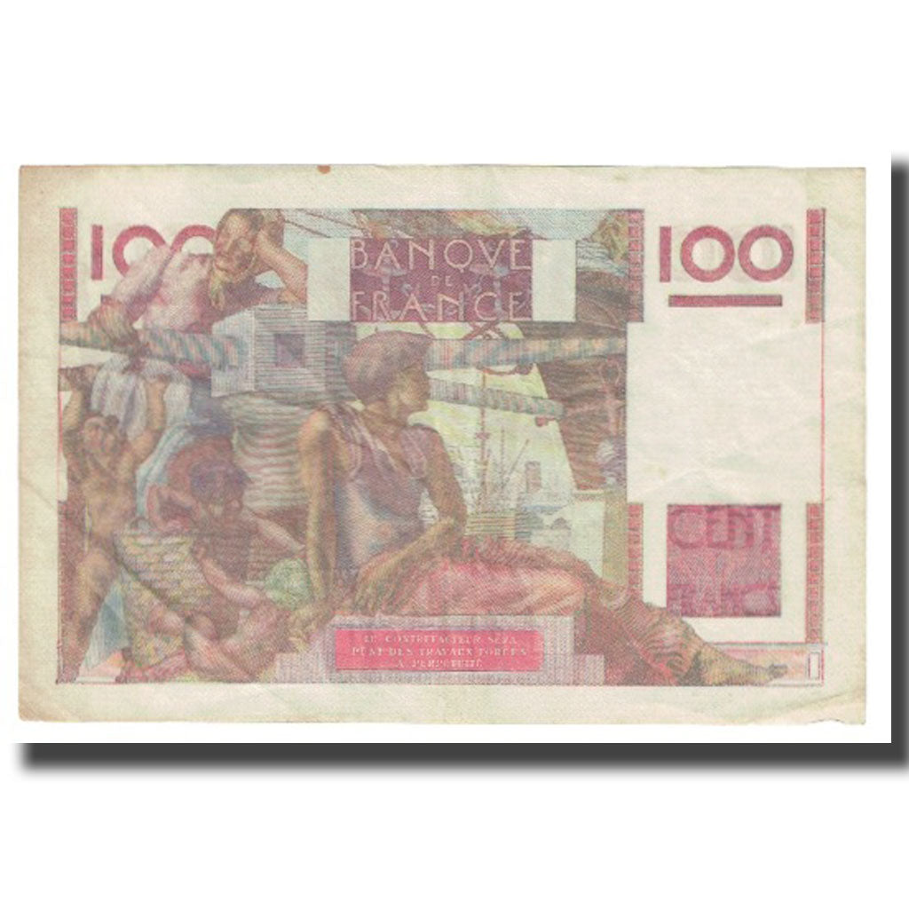Frankrijk, 100 Francs, Jeune Paysan, 1952, D AMBRIERES, GARGAM, 1952-04-03, TTB
