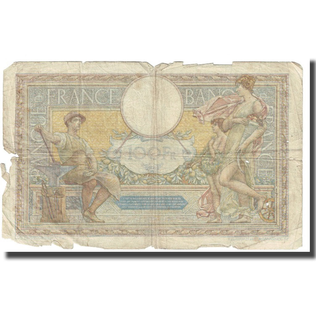 France, 100 Francs, Luc Olivier Merson, 1930, platet strohl, 1930-12-26