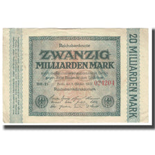 Banknote, Germany, 20 Milliarden Mark, 1923, 1923-10-01, KM:118a, EF(40-45)