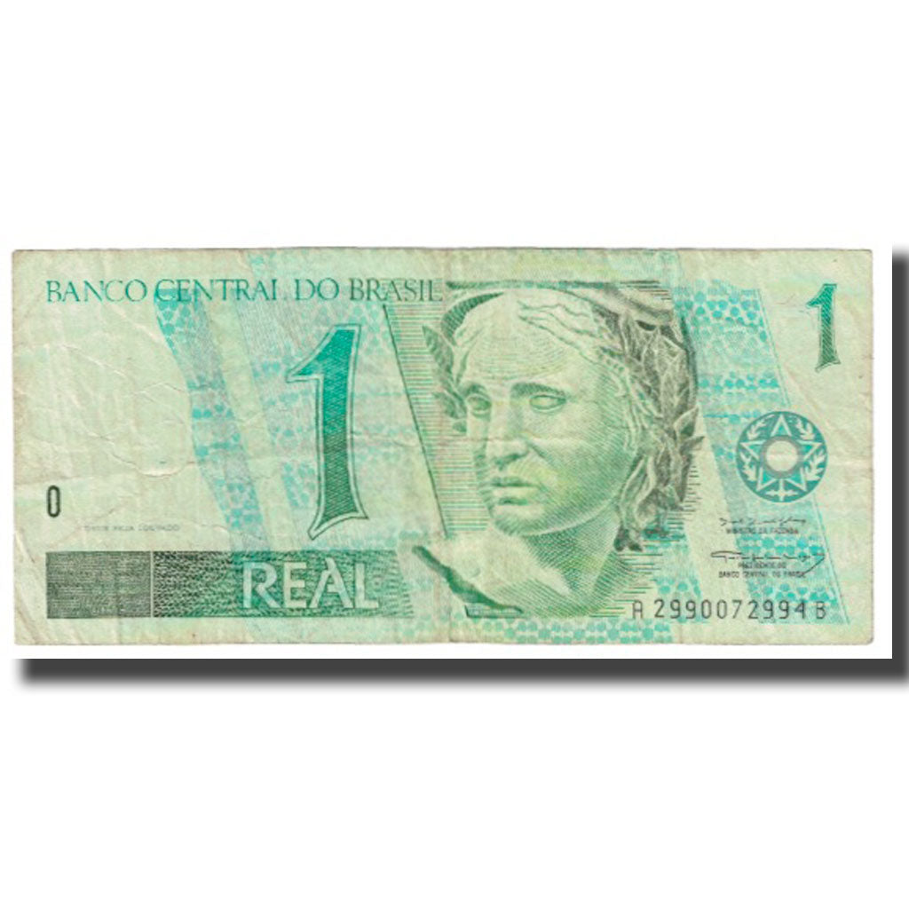 Banknot, Brazylia, 1 Réal, Undated, Undated, KM:243a, EF(40-45)