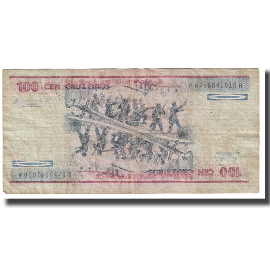 Banconote, Brasile, 100 Cruzeiros, KM:198a, BB