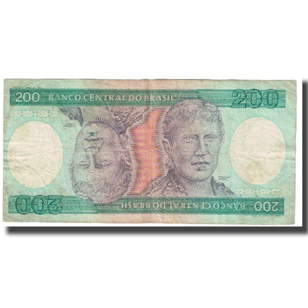 Banconote, Brasile, 200 Cruzeiros, KM:199a, MB