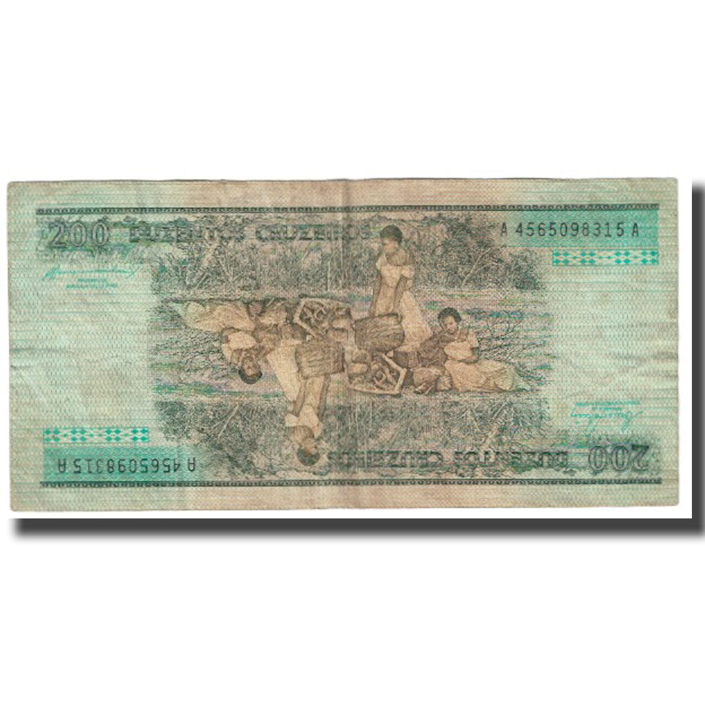 Banconote, Brasile, 200 Cruzeiros, KM:199a, MB
