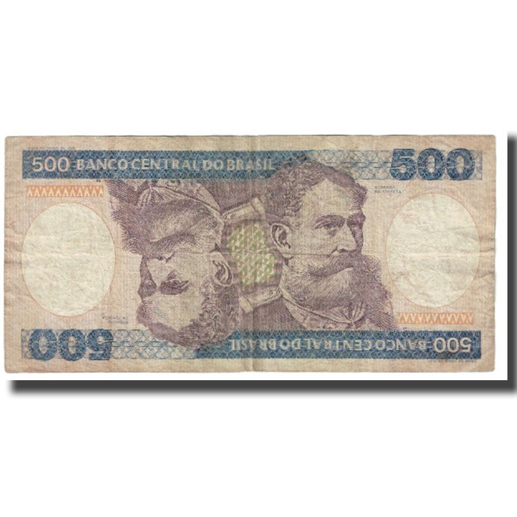 Banconote, Brasile, 500 Cruzeiros, KM:200a, MB