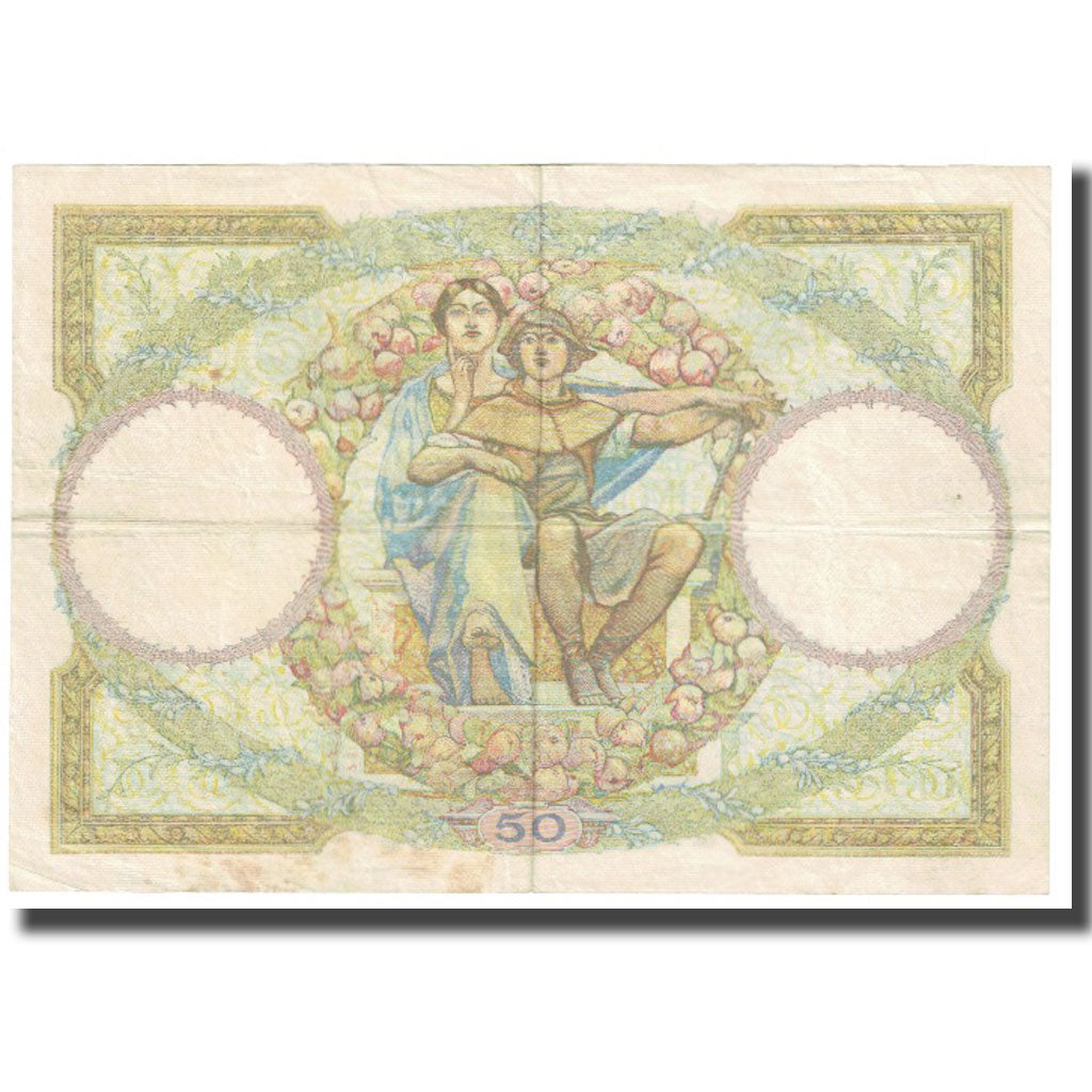 Frankrijk, 50 Francs, Luc Olivier Merson, 1933, boyer strohl, 1933-01-12, TTB