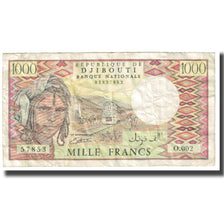 Billet, Djibouti, 1000 Francs, KM:37a, TB