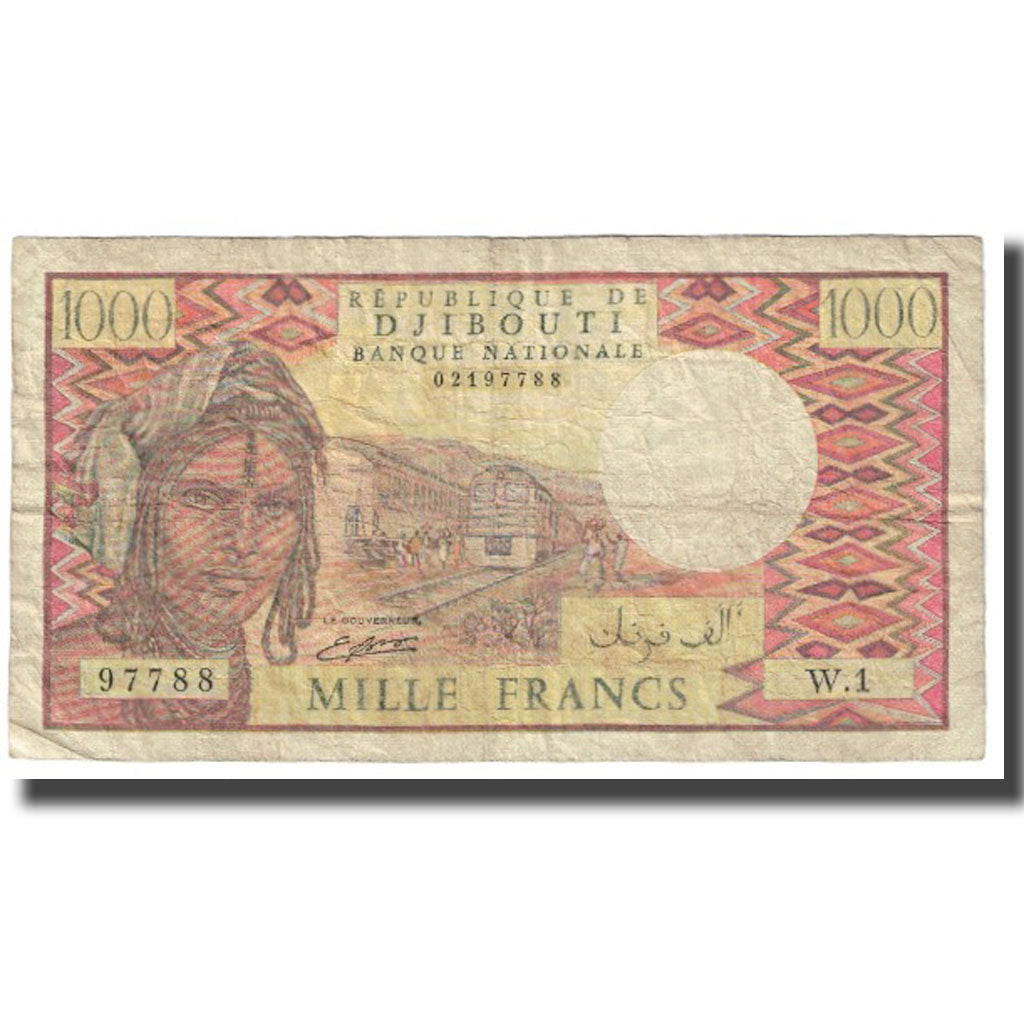 Banknote, Djibouti, 1000 Francs, KM:37a, VF(20-25)