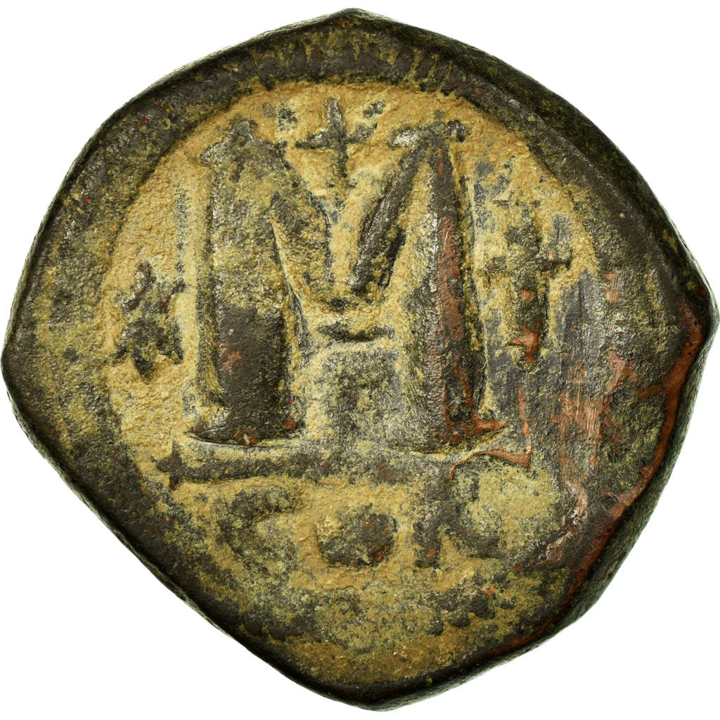 Coin, Justinian I, Follis, Constantinople, VF(30-35), Copper, Sear:158