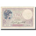 France, 5 Francs, Violet, 1933, 1933-06-15, VF(20-25), Fayette:3.16, KM:72e