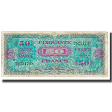 France, 50 Francs, 1944, TB, Fayette:VF24.03, KM:117a