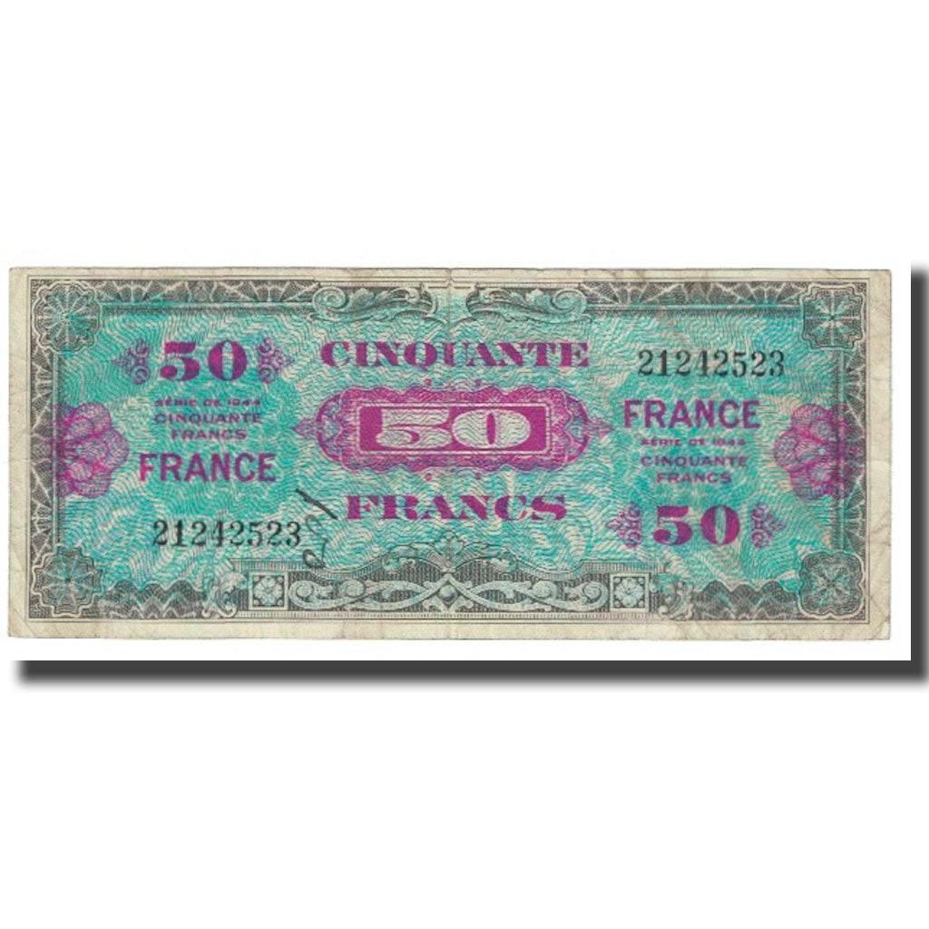 Frankrijk, 50 Francs, 1944, TB, Fayette:VF24.01, KM:117a