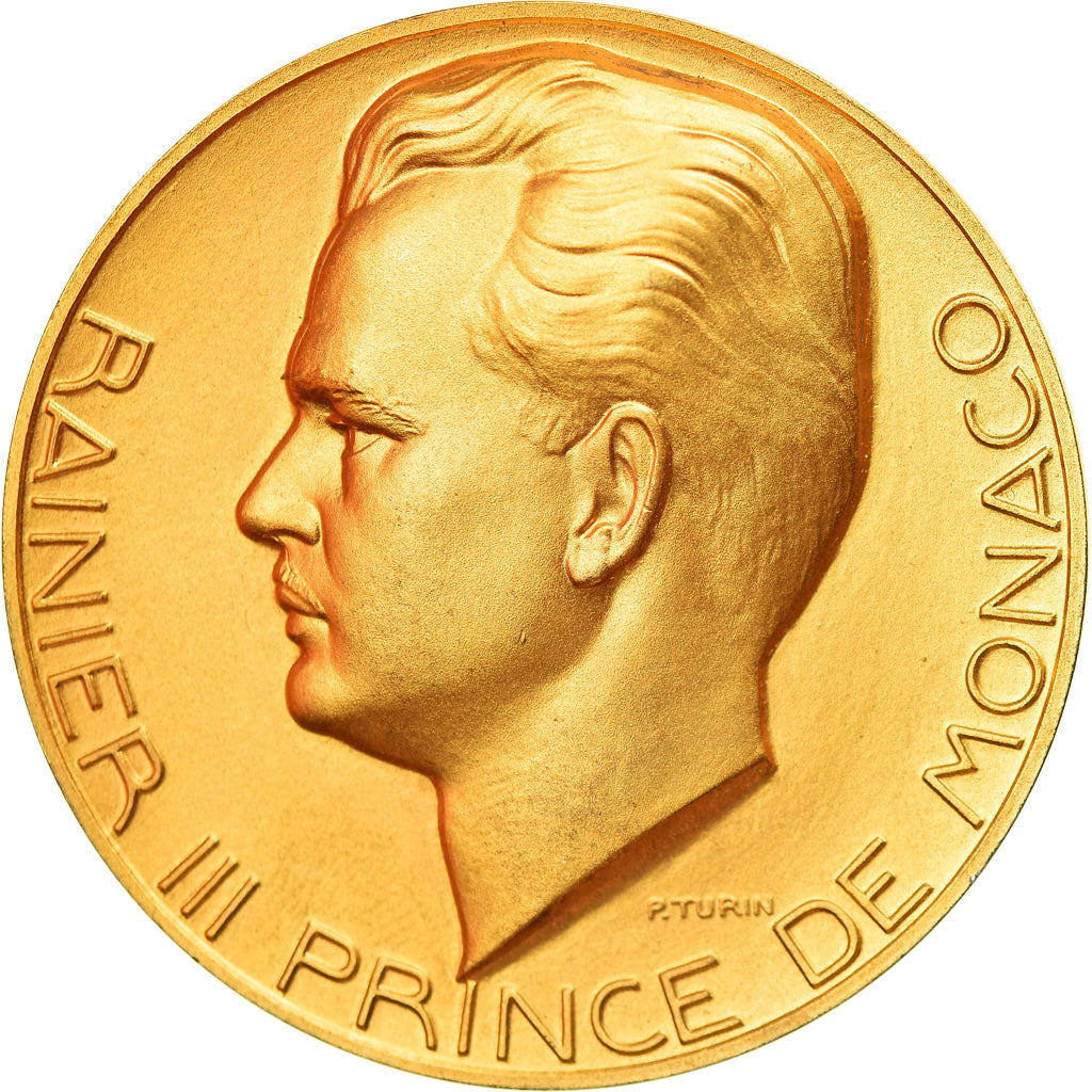 Monaco, Médaille, Prince Rainier III, Politics, Society, War, Turin, SPL