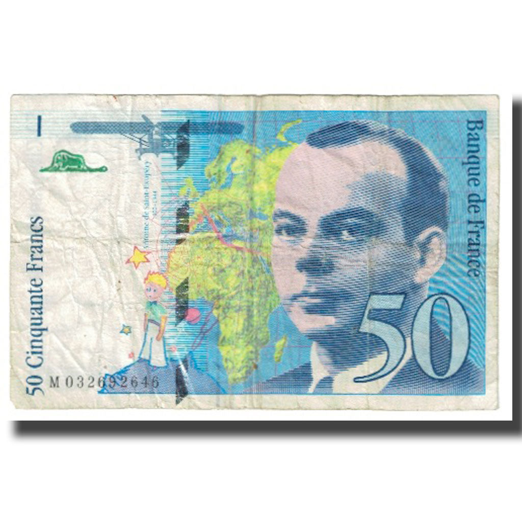 Francia, 50 Francs, St Exupéry, 1997, D.Bruneel-J.Bonnardin-Y.Barroux, BC