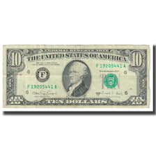 Nota, Estados Unidos da América, Ten Dollars, 1988, VF(20-25)