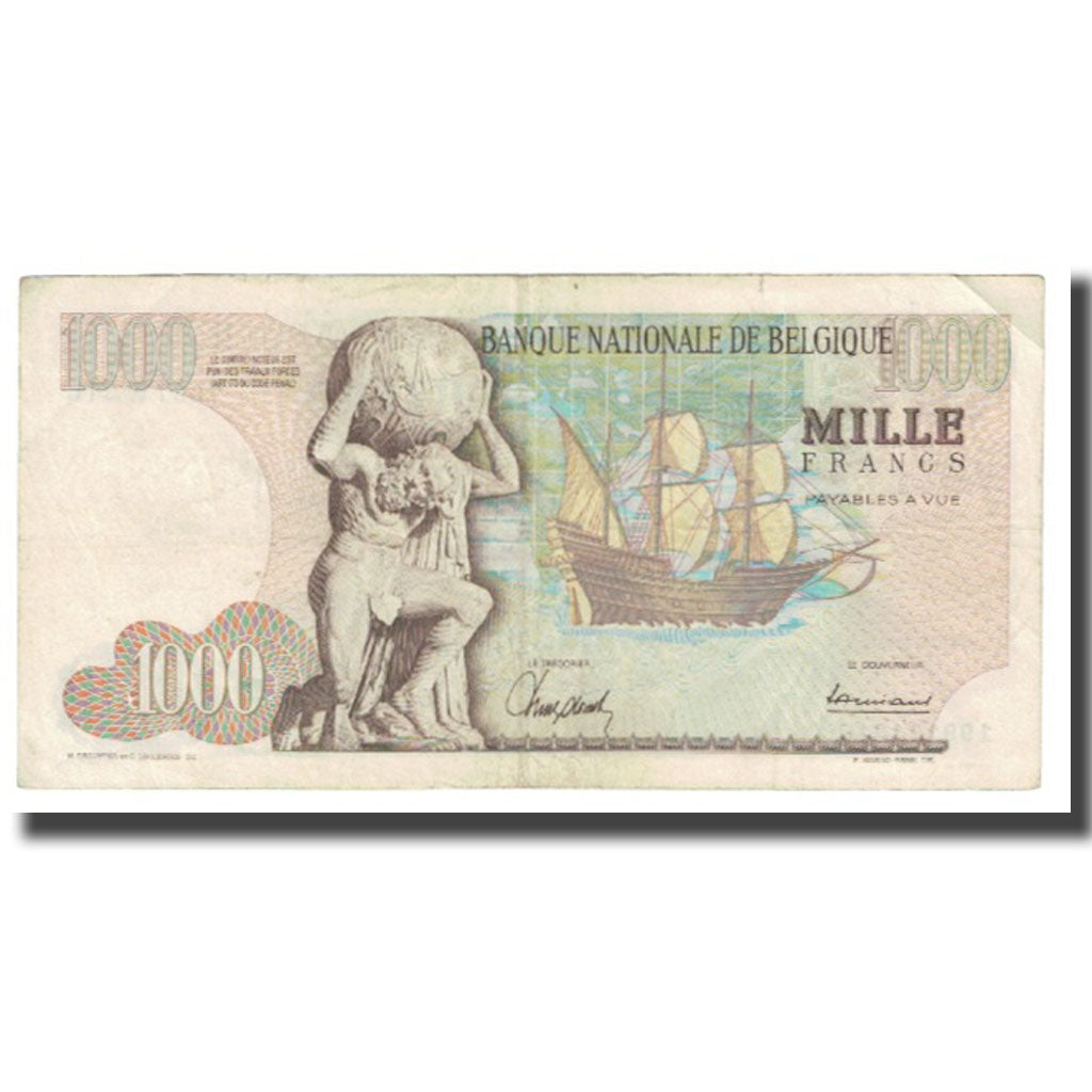 Banknote, Belgium, 1000 Francs, 1965, 1965-09-30, KM:136a, EF(40-45)