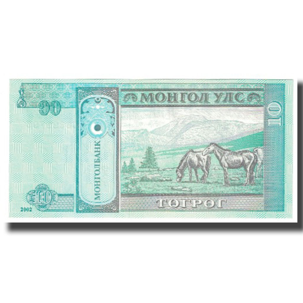 Billet, Mongolie, 10 Tugrik, 2002, KM:62a, NEUF