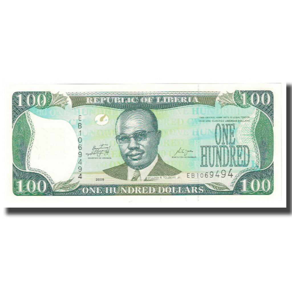 Banknot, Liberia, 100 Dollars, 2009, Undated, KM:30e, UNC(65-70)