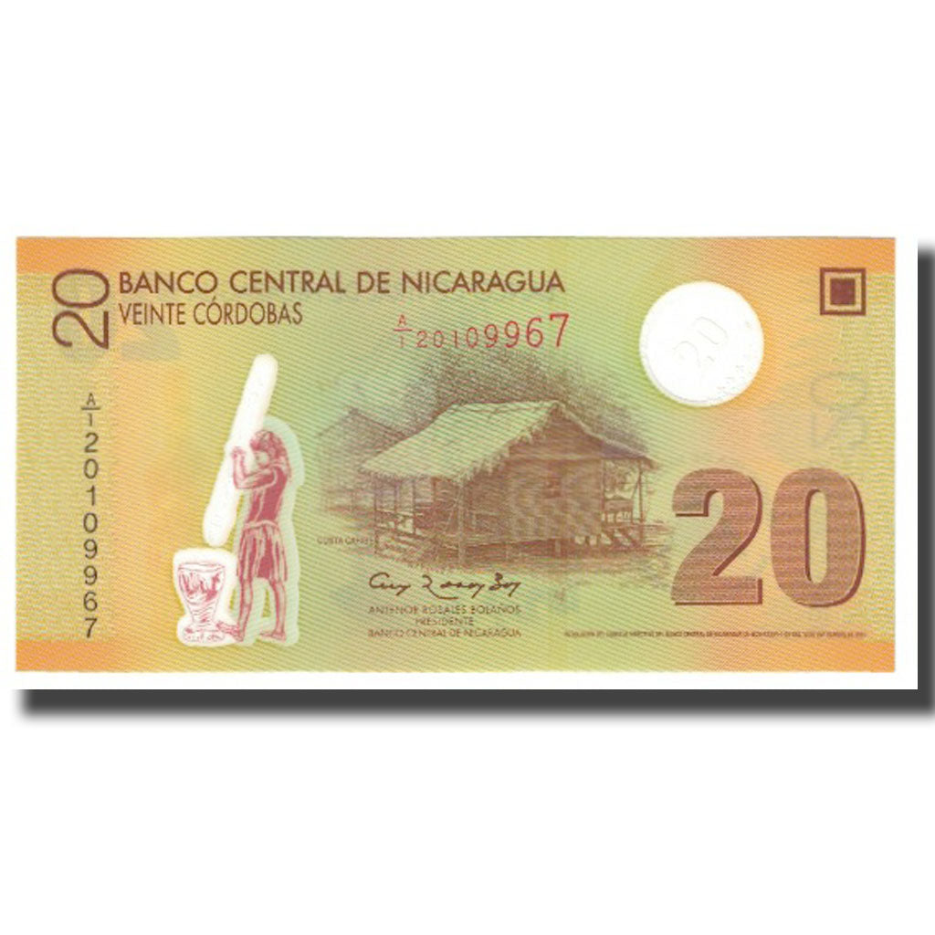 Banconote, Nicaragua, 20 Cordobas, 2007, 2007-09-12, KM:202, FDS