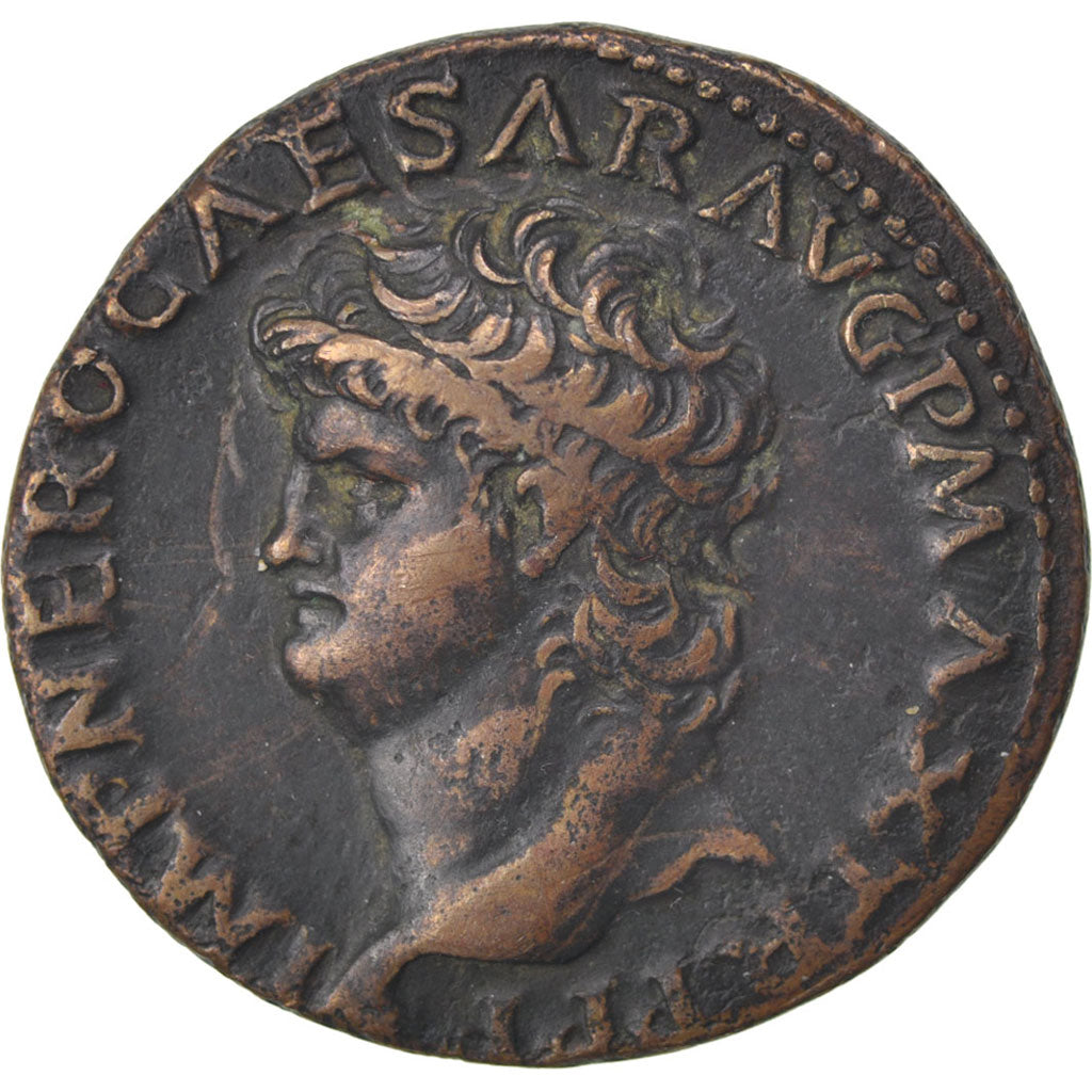 Nero, As, Roma, EF(40-45), Copper, Cohen #303, 10.70