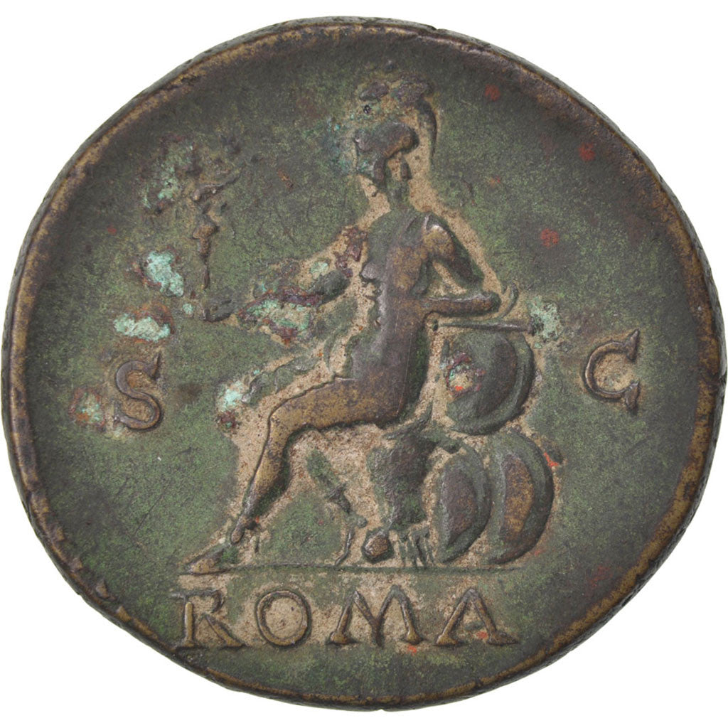 Vespasian, Dupondius, Roma, BB+, Rame, Cohen:411
