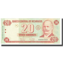 Banknote, Nicaragua, 20 Cordobas, 2002, 2002-04-10, KM:192, UNC(65-70)
