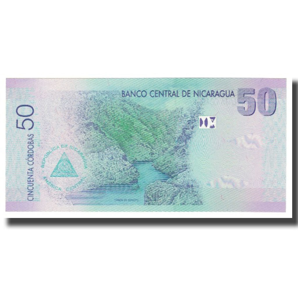 Banconote, Nicaragua, 50 Cordobas, 2007, 2007-09-12, KM:203, FDS