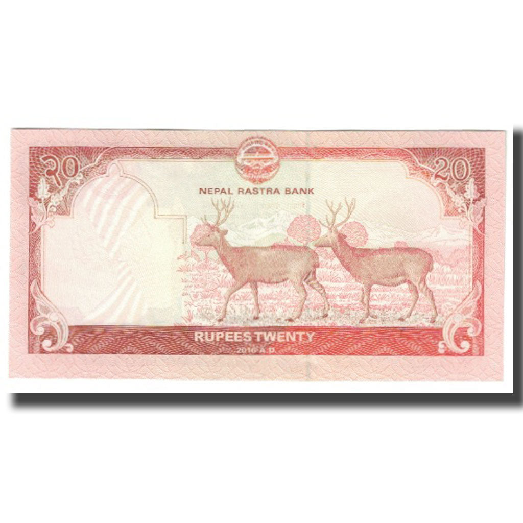 Billet, Népal, 20 Rupees, 2016, NEUF