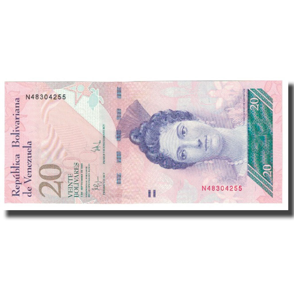 Banknote, Venezuela, 20 Bolivares, 2009, 2009-09-03, KM:91d, UNC(65-70)