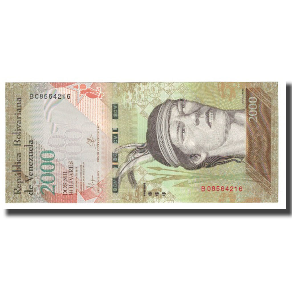 Banknote, Venezuela, 2000 Bolivares, 2016, 2016-08-18, UNC(65-70)