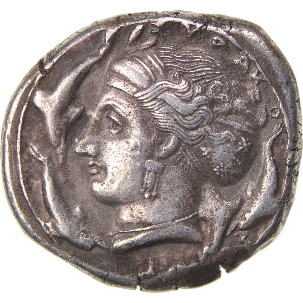 Sicily, Syracuse (450-410 BC) , Tetradrachm, Syracuse, EF(40-45), Silver, Pozzi.