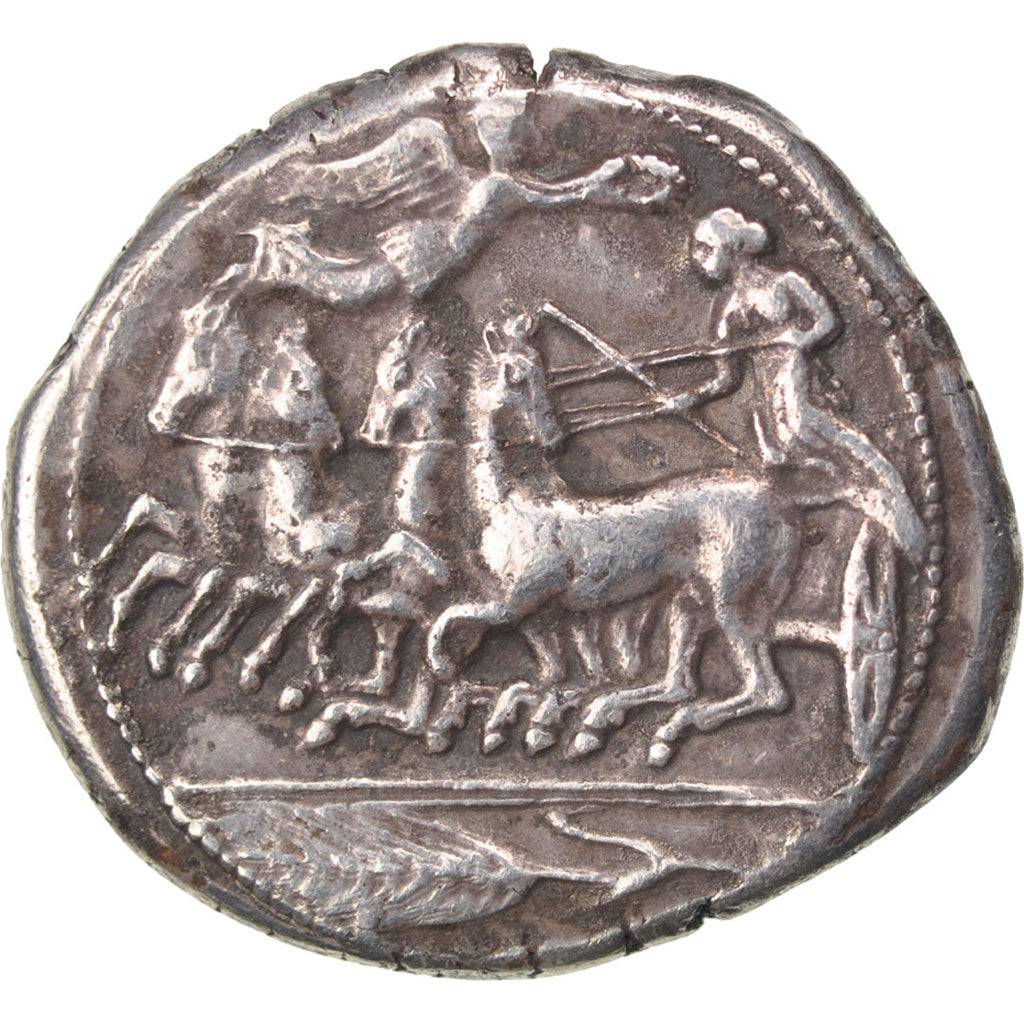 Sicily, Syracuse (450-410 BC) , Tetradrachm, Syracuse, EF(40-45), Silver, Pozzi.
