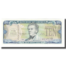 Biljet, Liberia, 10 Dollars, 2008, KM:27d, NIEUW