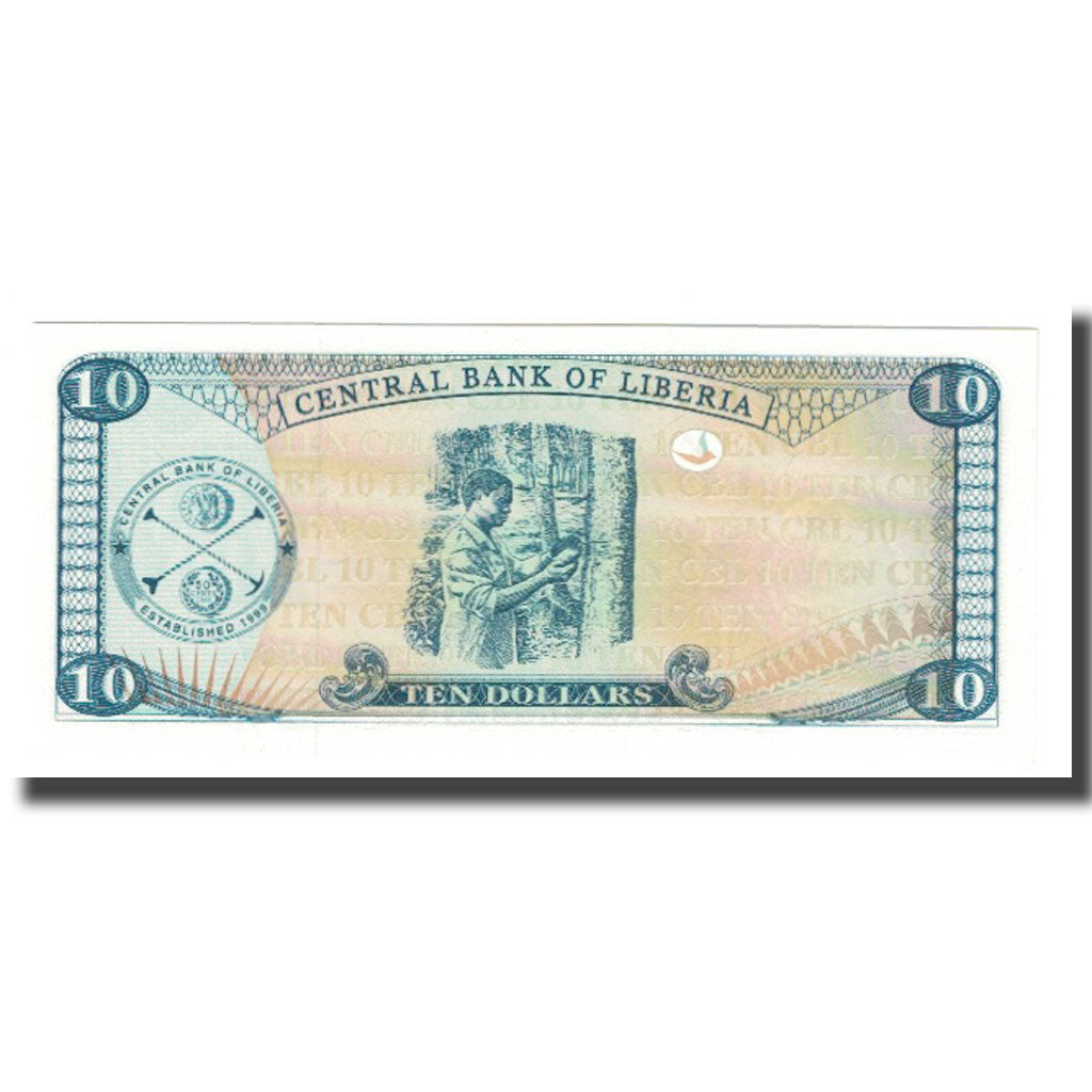 Billet, Liberia, 10 Dollars, 2008, KM:27d, NEUF