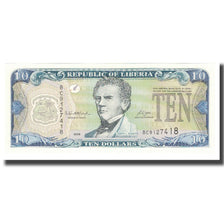 Banknote, Liberia, 10 Dollars, 2008, KM:27d, UNC(65-70)