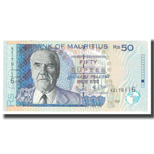Banknote, Mauritius, 50 Rupees, 2001, KM:50b, UNC(65-70)