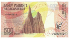 Biljet, Madagascar, 500 Ariary, NIEUW