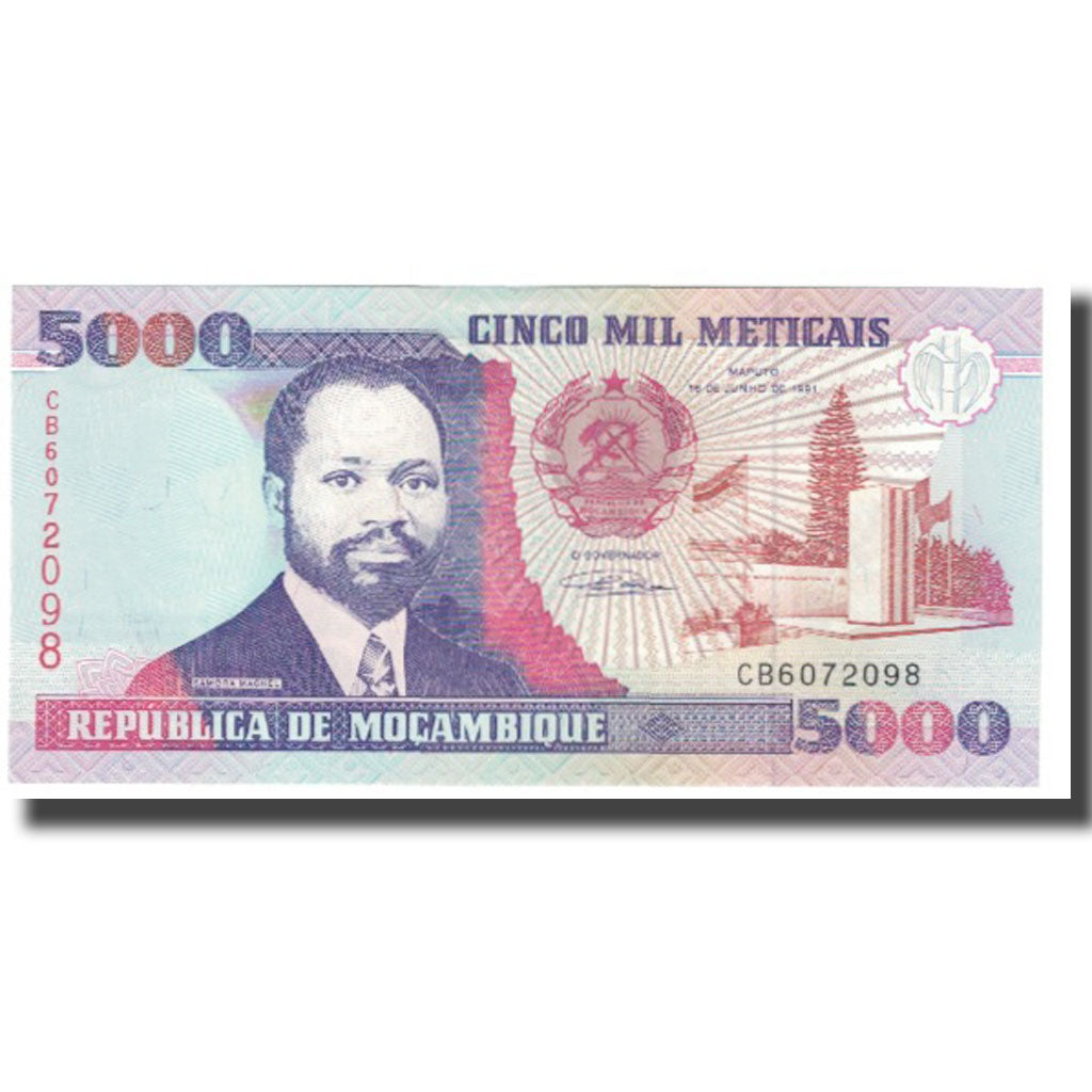 Banknote, Mozambique, 5000 Meticais, 1991, 1991-06-16, KM:136, UNC(65-70)