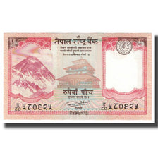 Billet, Népal, 5 Rupees, 2017, NEUF
