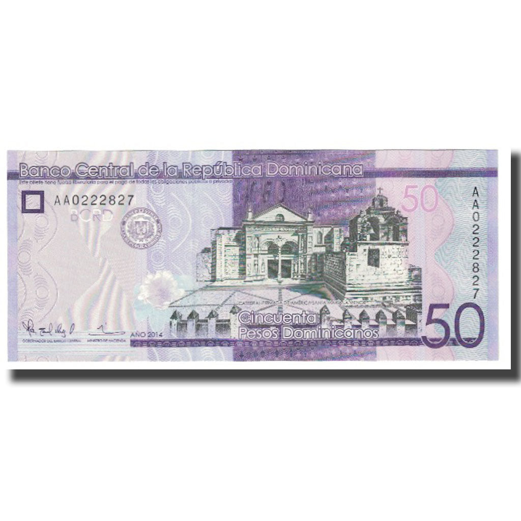 Billet, Dominican Republic, 50 Pesos Dominicanos, 2014, NEUF