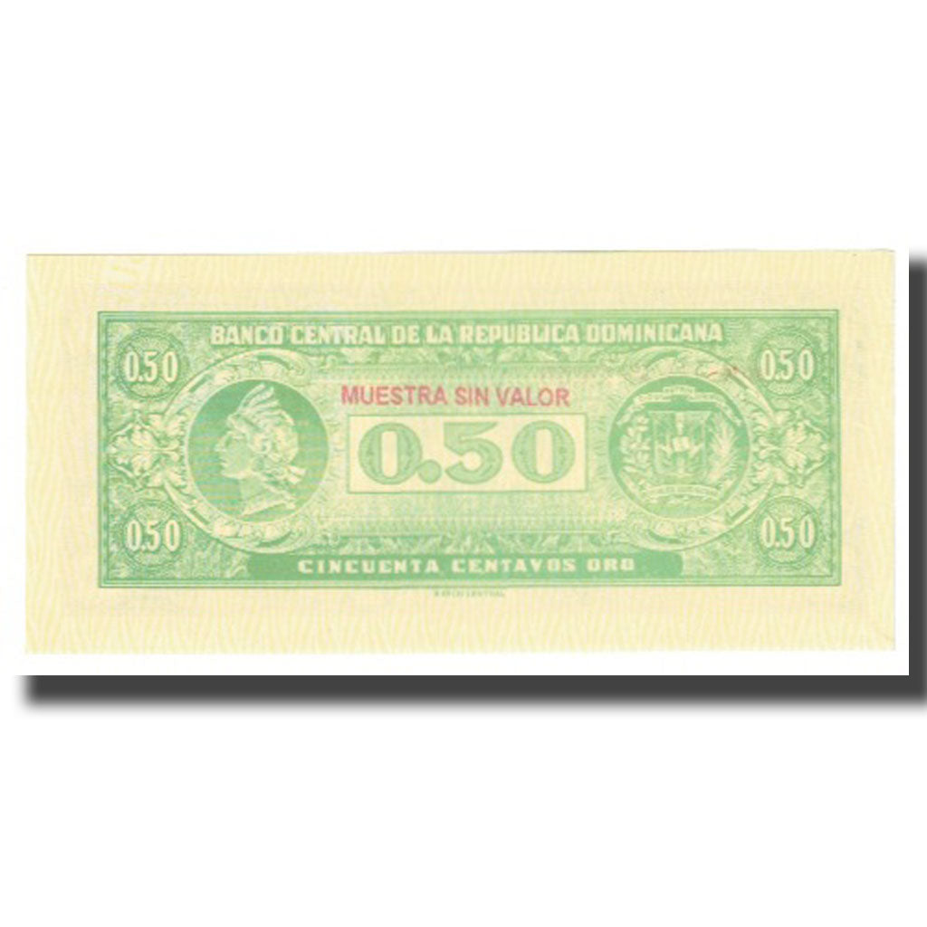 Billete, 50 Centavos Oro, República Dominicana, KM:90a, UNC