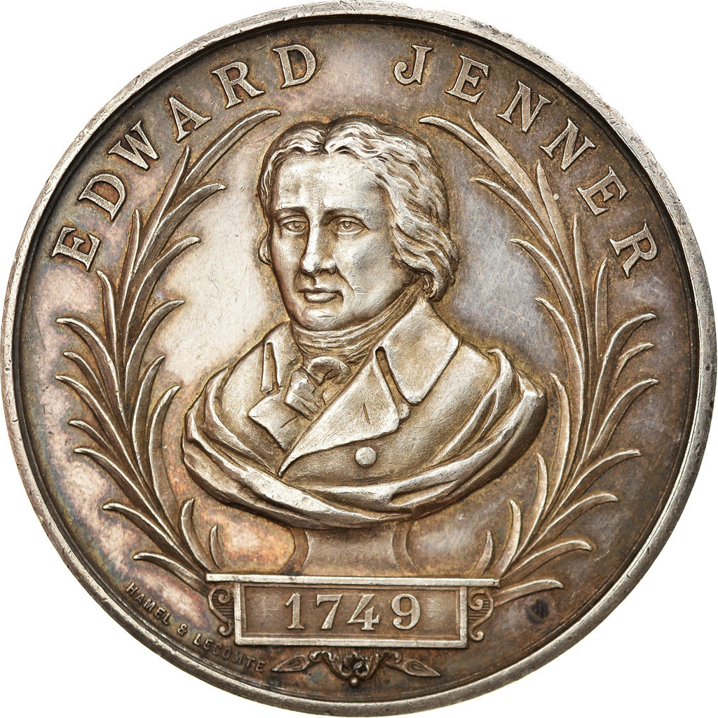 Francia, medalla, Edward Jenner, Comité Central De Vaccine du Nord, Medicine