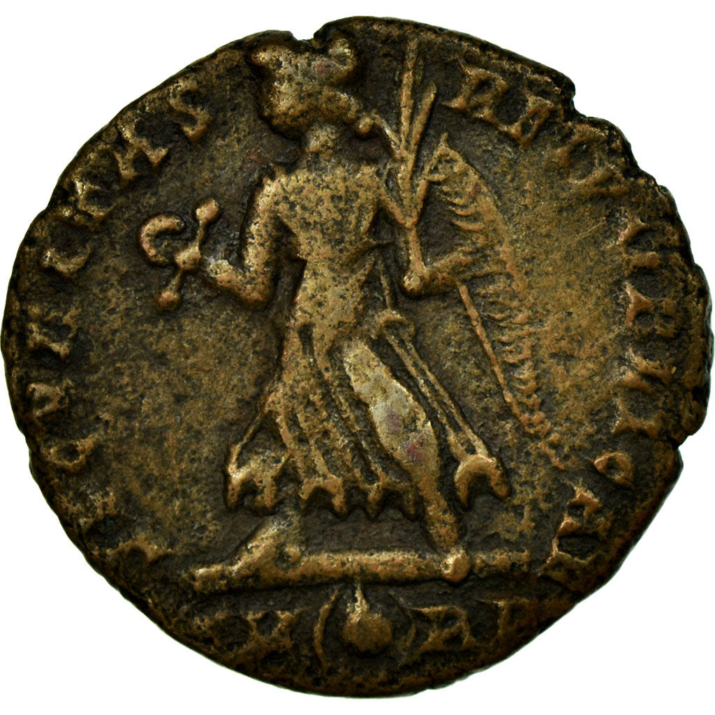 Coin, Valens, Nummus, Roma, AU(50-53), Copper, Cohen:47
