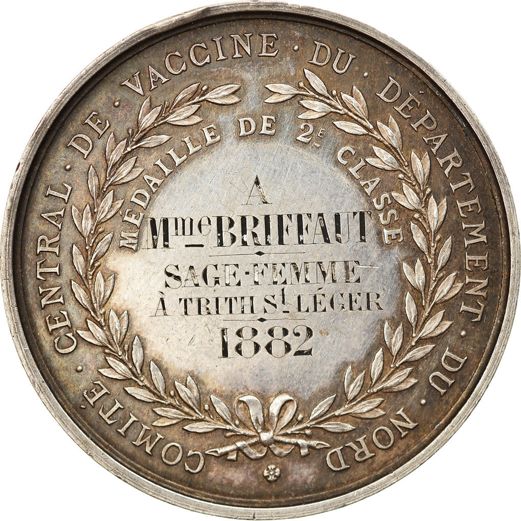 France, Medal, Edward Jenner, Comité Central De Vaccine du Nord, Medicine