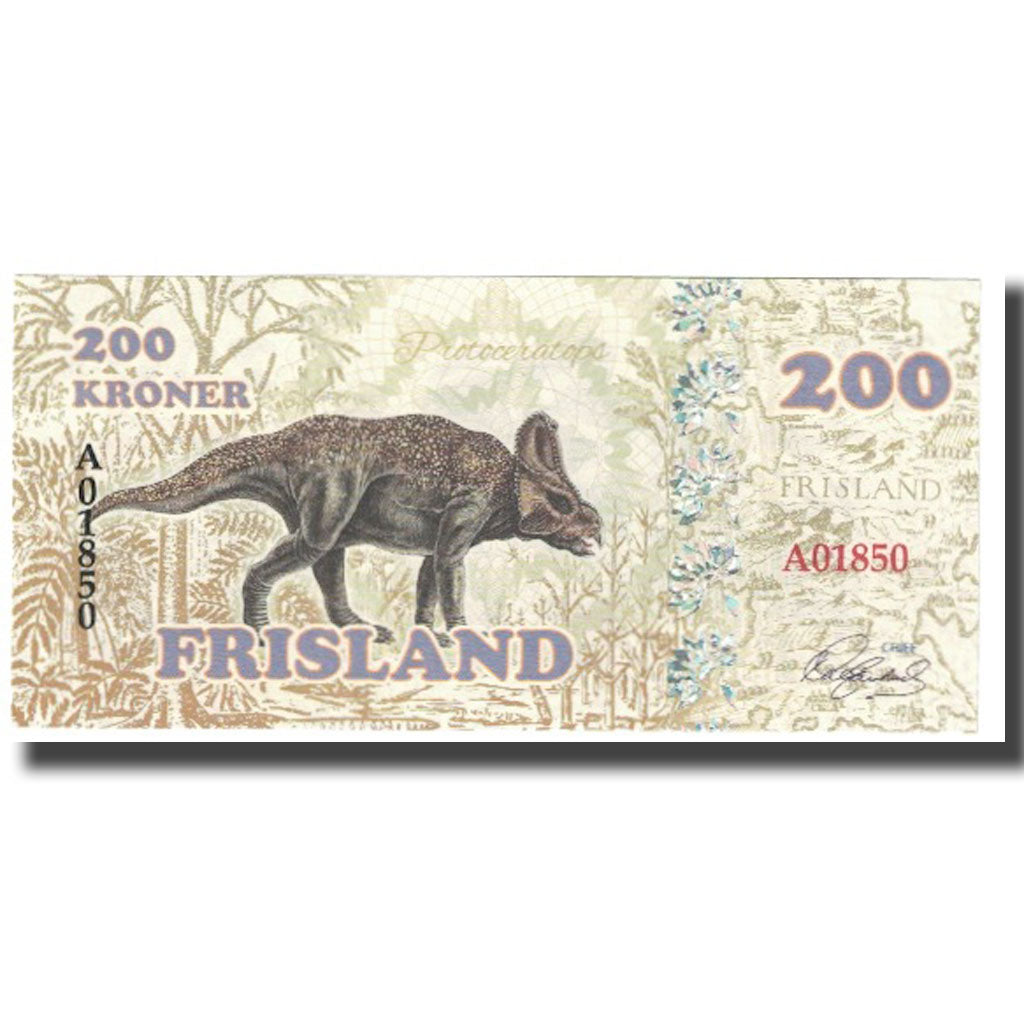 Nota, Países Baixos, 200 Kroner, UNC(65-70)