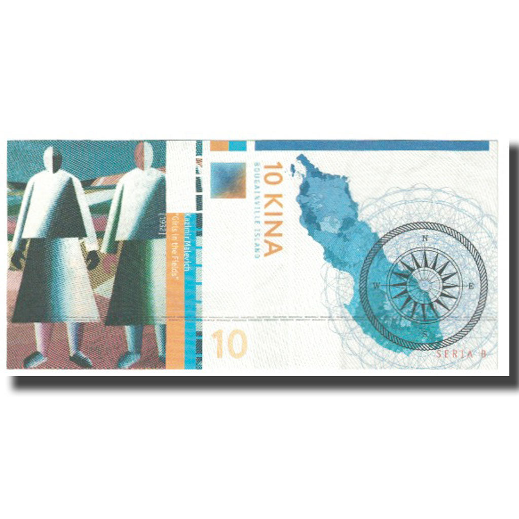 Banknot, Papua Nowa Gwinea, 10 Kina, 2016, UNC(65-70)